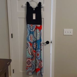 Maxi, Multicolored Dress L, NWT